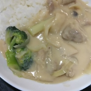 ❤　黒豆枝豆入り！　シチューオンライス　❤